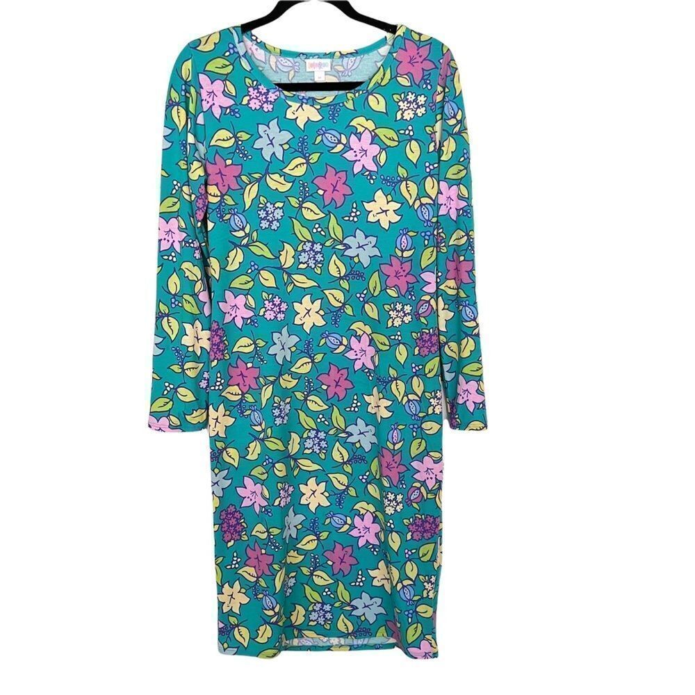 Lularoe Debbie Long Sleeve Sheath Dress - Size Medium